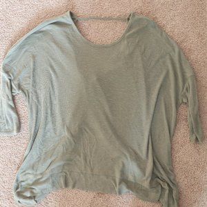 Sage Green Textured Knit | 3/4 Sleeve